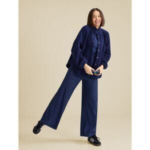 Outdoor Voices CloudKnit High Rise Wide Leg Pant Blue size XS